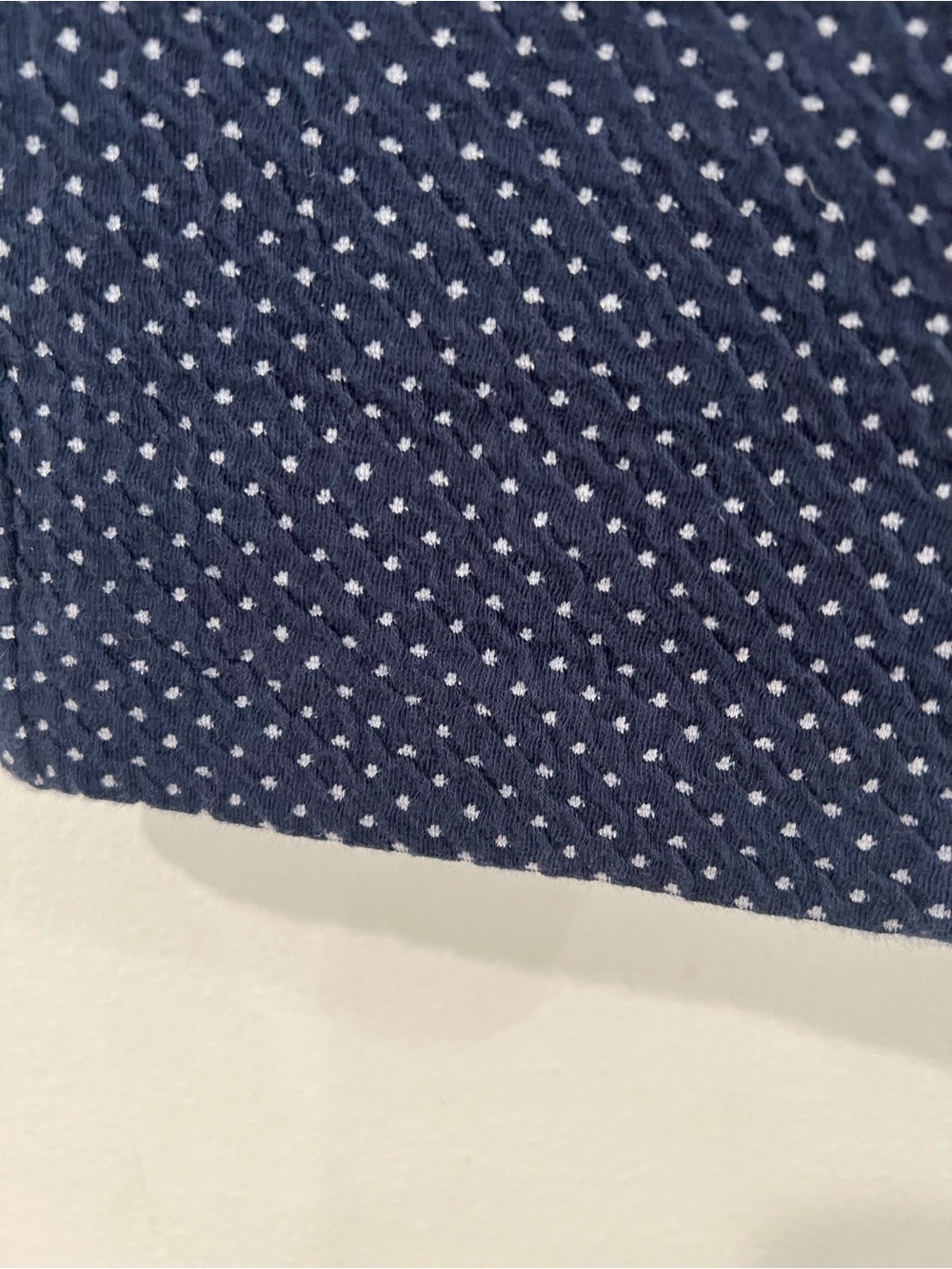 Michael Kors Navy Polka Dot Stretch Leggings with Gold Logo - Picture 6 of 11